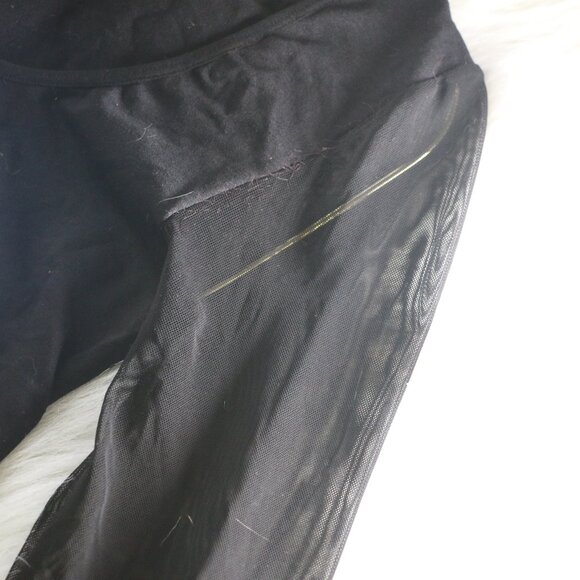 Forever 21 Black Crop Top with Sheer Long Sleeves 🖤 - Picture 4 of 10